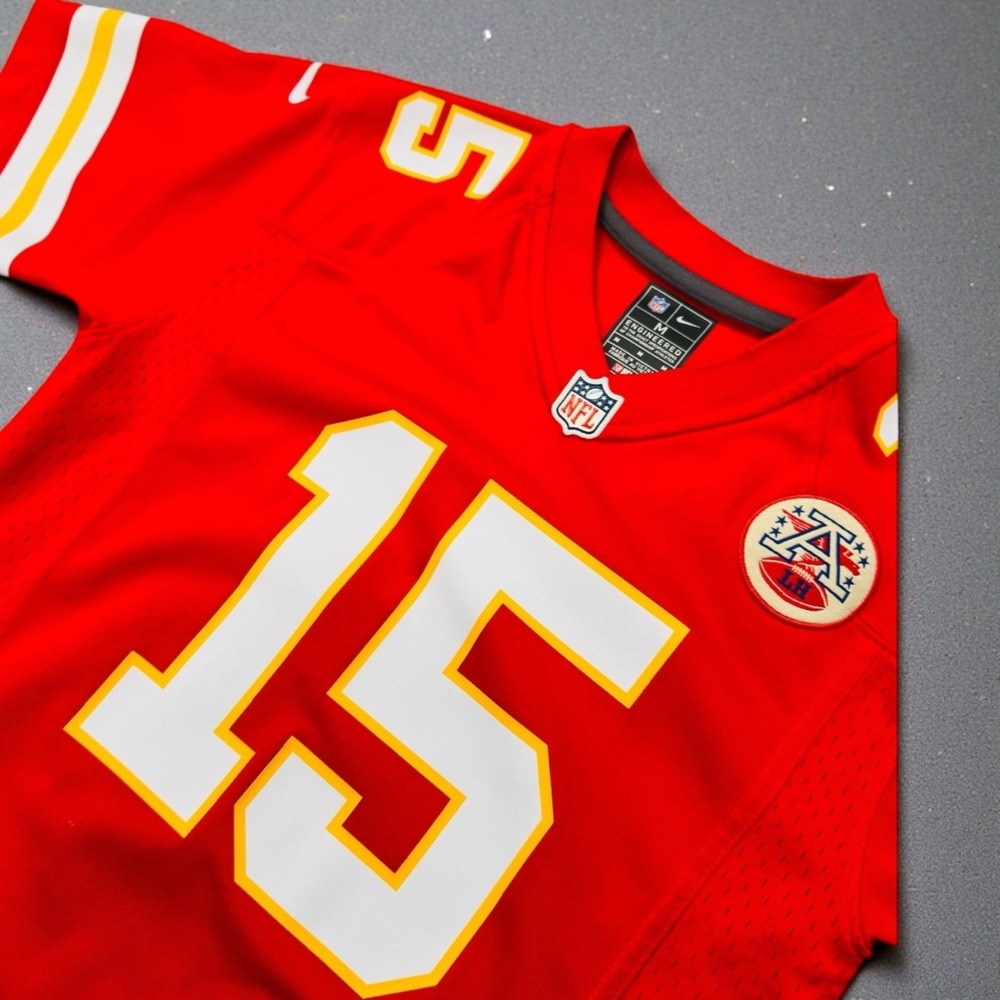 Nike NFL Kansas City Chiefs Mahomes 15 Red Engineered Jersey Women's Medium